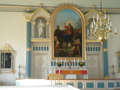 Altar in Stenbrohult Church