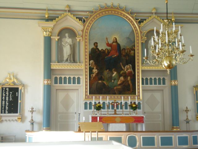 Altar in Stenbrohult Church