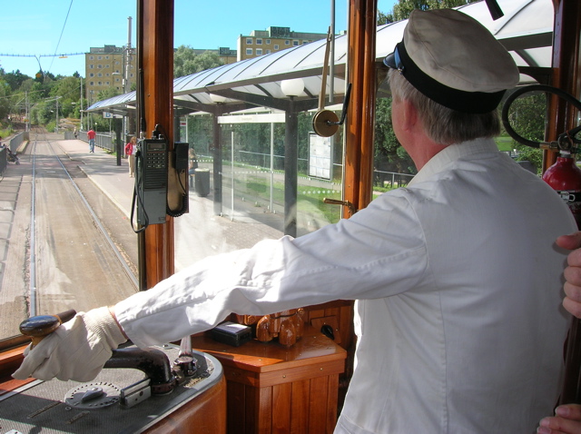 Stig Hammarson at the Controls